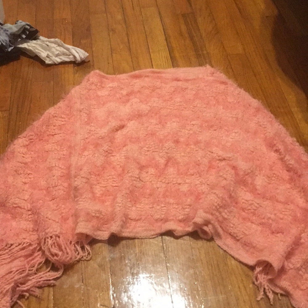 Light pink poncho